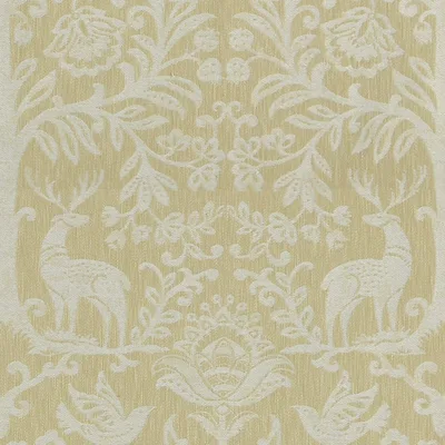 Oh Deer in Antique, a patterned woven fabric in polyester and cotton. Ideal for drapery, pillows, bedding and light upholstery. Shop samples online